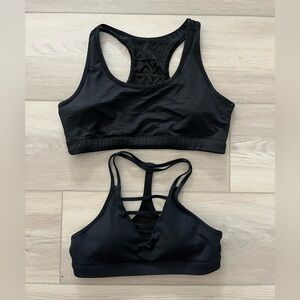 ZYIA Black Women's Sports Bra Set